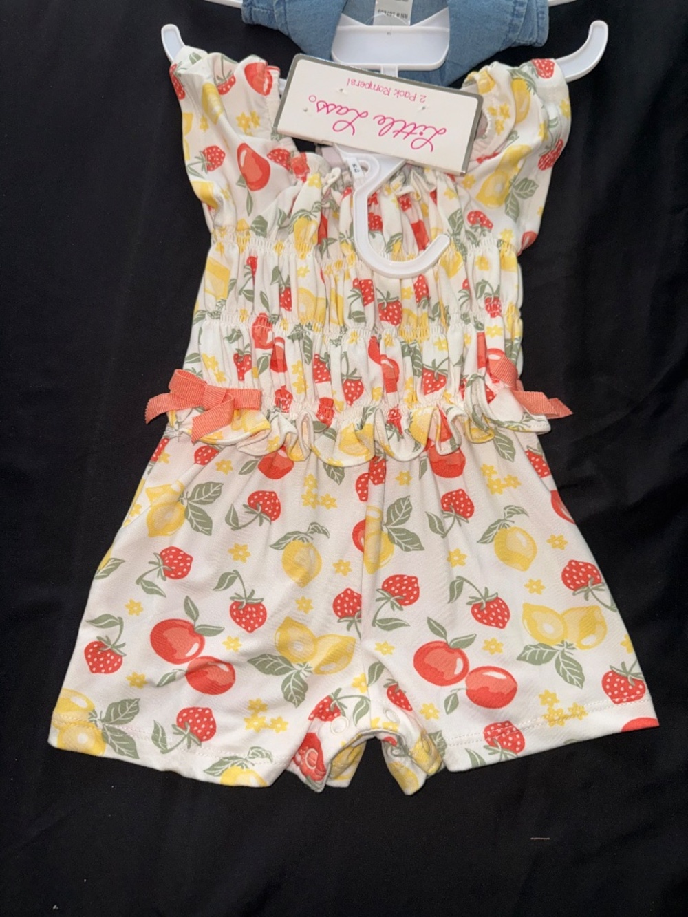 Little Lass 2 pack Rompers - Picture 3 of 4